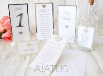 Zaproszenia GLAMOUR SREBRO