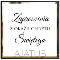 CHRZEST ZAPROSZENIA