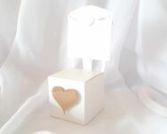 Pudełeczko winietka krzesełko SERCE ZŁOTO - 3