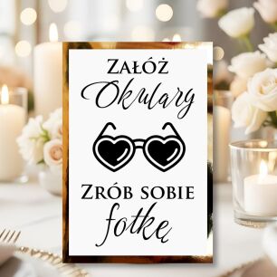 NAPIS ZAŁÓŻ OKULARY KOLOR DO WYBORU