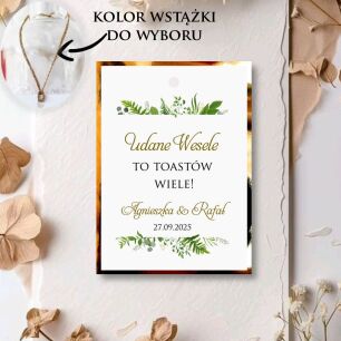 Zawieszki na alkohol GZ ZŁOTO/SREBRO/ECO/CIEMNA ZIELEŃ