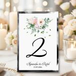 Numery Stołów KWIATY 2 ZŁOTO/SREBRO - 2