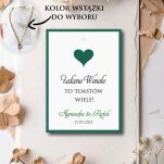 Zawieszki na alkohol SERCE ZŁOTO/SREBRO/ECO/CIEMNA ZIELEŃ - 5