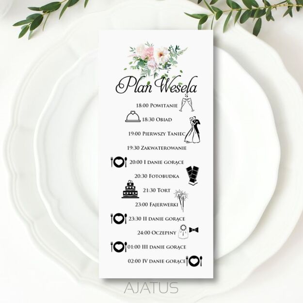 PLAN WESELA ZŁOTY/SREBRNY KWIATY 2