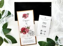 DL ZŁOTO KALKA KWIATY RÓŻ  - 6 - 2