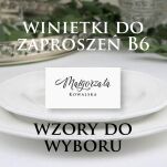 Winietki DO ZAPROSZEŃ B6 - 2