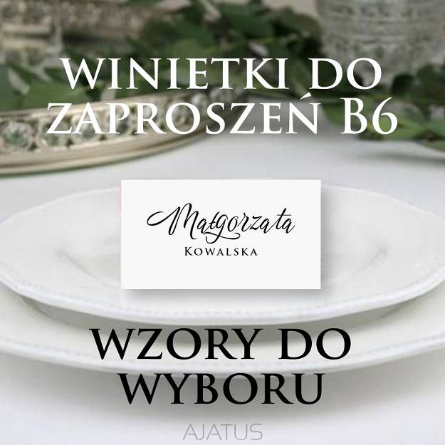 Winietki DO ZAPROSZEŃ B6