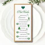 PLAN WESELA SERCE 3D ZŁOTO/SREBRO/ECO/CIEMNA ZIELEŃ - 4