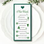 PLAN WESELA SERCE 3D ZŁOTO/SREBRO/ECO/CIEMNA ZIELEŃ - 5