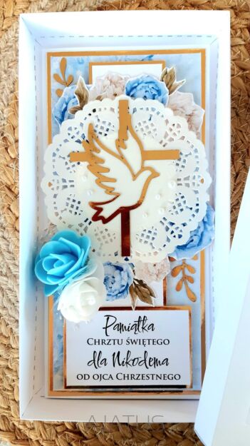 Kartka DL Chrzest Święty PUDEŁKO