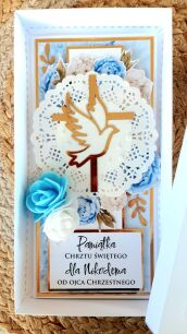 Kartka DL Chrzest Święty PUDEŁKO