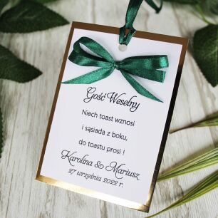 Zawieszki na alkohol ZŁOTE KOKARDKA 17 KOLORÓW