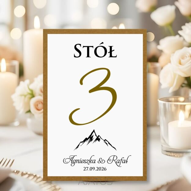 Numery Stołów GÓRY ECO