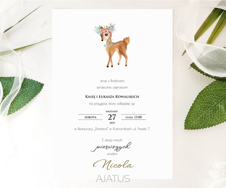 A5 ZAPROSZENIA URODZINY 6