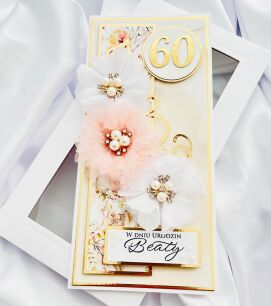 KARTKA W PUDEŁKU NA 60 URODZINY