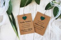 Zawieszki na alkohol ECO SERCE CIEMNA ZIELEŃ 3D - 2