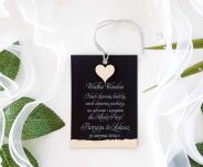 Zawieszki na alkohol GLAMOUR SREBRO SERCE 3D - 2