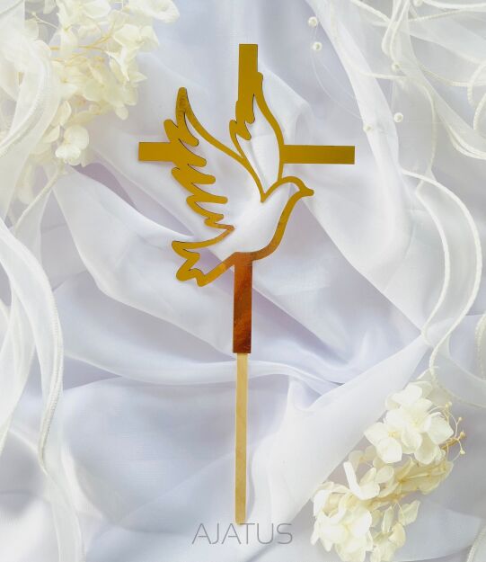 Topper KOMUNIA GOŁĄB KRZYŻ 3