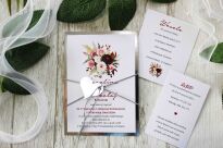 JKZ-A6 SREBRO -8 BORDO KWIATY - 2