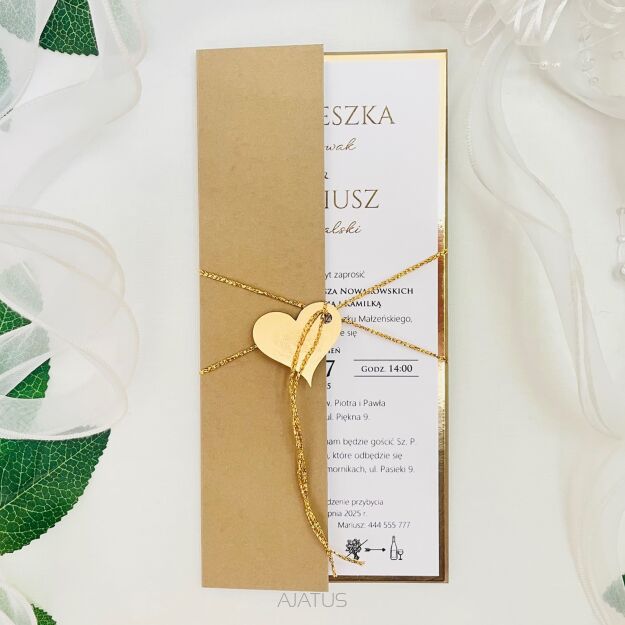 ZŁOTO-CIEMNY BEŻ OKŁADKA/ETUI DL