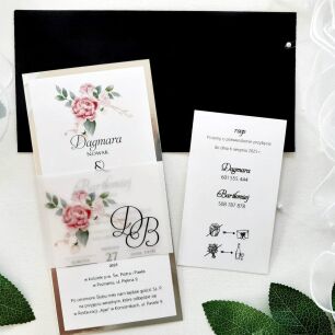 DL SREBRO KALKA KWIATY RÓŻ  - 7