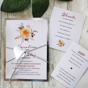 JKZ-A6 SREBRO -10 POMARAŃCZOWA RÓŻA