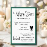 NAPIS KSIĘGA GOŚCI FOTO INDTRUKCJA KOLOR DO WYBORU - 5