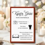 NAPIS KSIĘGA GOŚCI FOTO INDTRUKCJA KOLOR DO WYBORU - 6