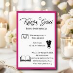 NAPIS KSIĘGA GOŚCI FOTO INDTRUKCJA KOLOR DO WYBORU - 7