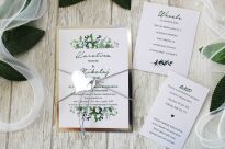 JKZ-A6 SREBRO -18 ZIELONE LIŚCIE - 2