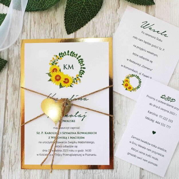 JKZ-A6 ZŁOTO-6 SŁONECZNIKI