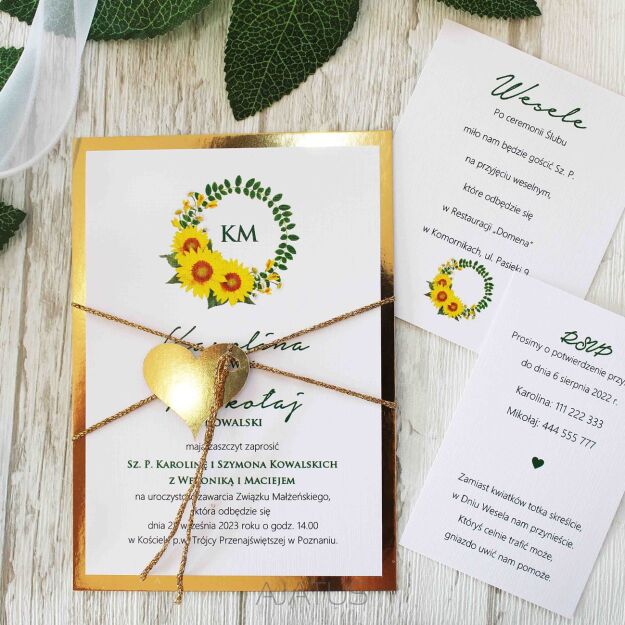 JKZ-A6 ZŁOTO-6 SŁONECZNIKI