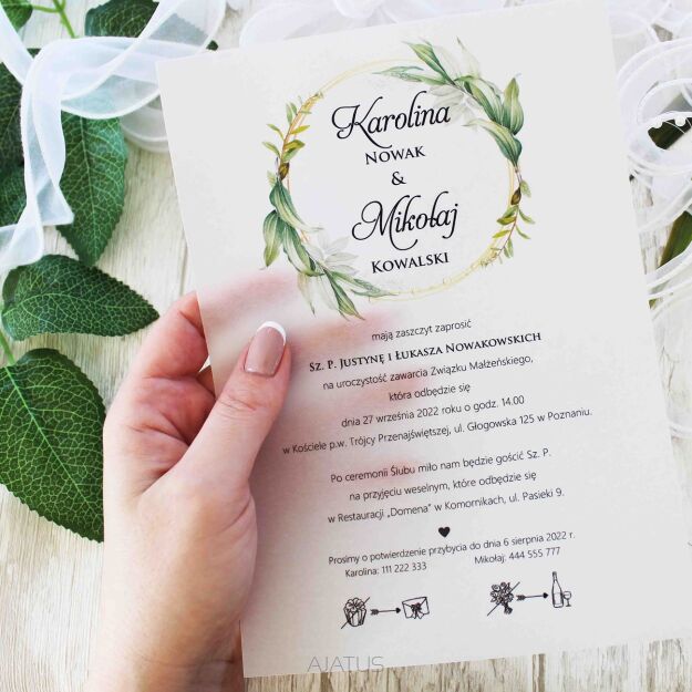 A5 ZAPROSZENIA -30 KALKA