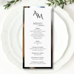 M-108 MENU/ZŁOTO/SREBRO INICJAŁY - 3