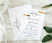 A5 ZAPROSZENIA ZŁOCENIE  ornament - 2 - 4