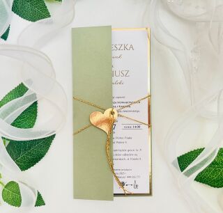 DL ZŁOTO / OLIWKA OKŁADKA/ETUI