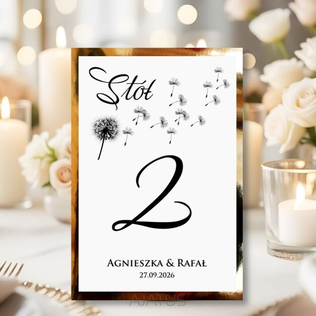 Numery Stołów DMUCHAWIEC -68