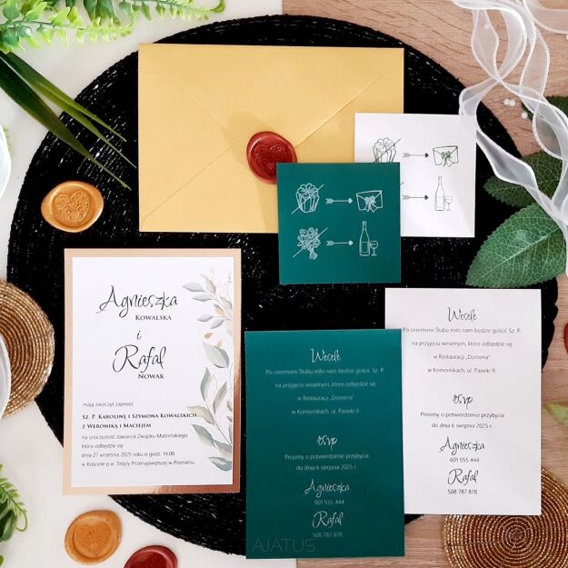 JKZ ZŁOTO ZIELONE LIŚCIE