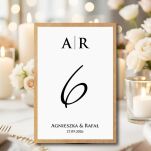 Numery Stołów INICJAŁY ZŁOTO/SREBRO/ECO - 2