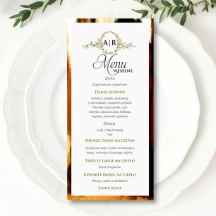 MENU ORNAMENT INICJAŁY ECO/ZŁOTO