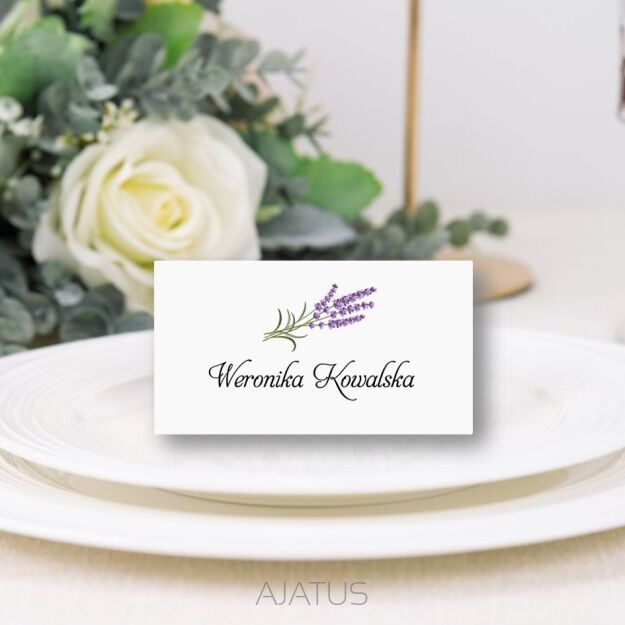 Winietki LAWENDA SREBRO