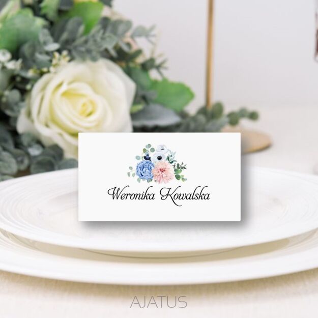 Winietki KWIATY 1 ZŁOTE /SREBRNE