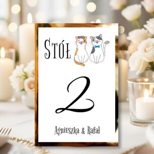 Numery Stołów KOTKI-1