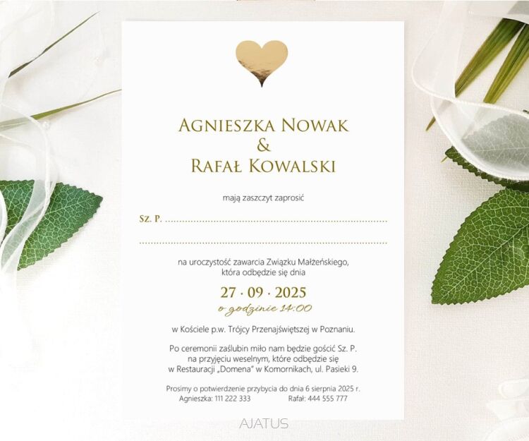 JKZ A6 ZŁOTE SERCE 3D