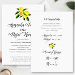 KOD012 ZAPROSZENIA FORMAT B6 CYTRYNY - 2