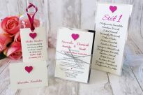 JKZ SREBRO SERCE FUKSJA/AMARANT - 3