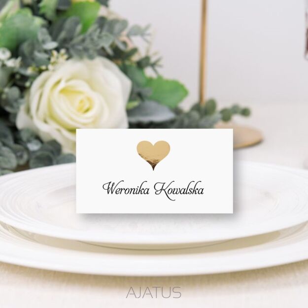 Winietki SERCE ZŁOTE