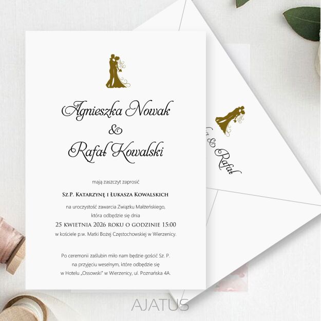 KOD006 ZAPROSZENIA FORMAT B6 PARA