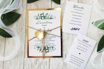 JKZ-A6 ZŁOTO-21 ZIELONE LIŚCIE - 2