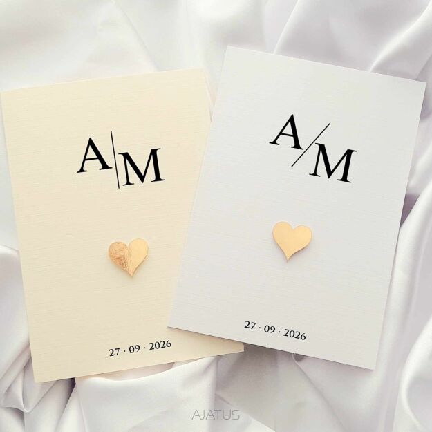 A6 ZAPROSZENIA ZŁOTO T2 INICJAŁY